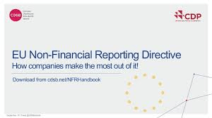 Non-financial reporting