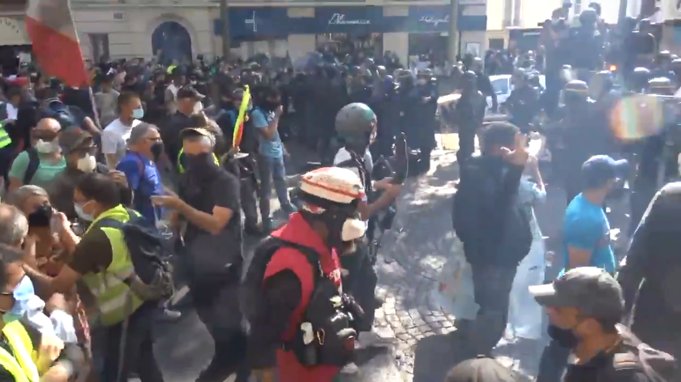 Gule veste Paris 12. september 2020