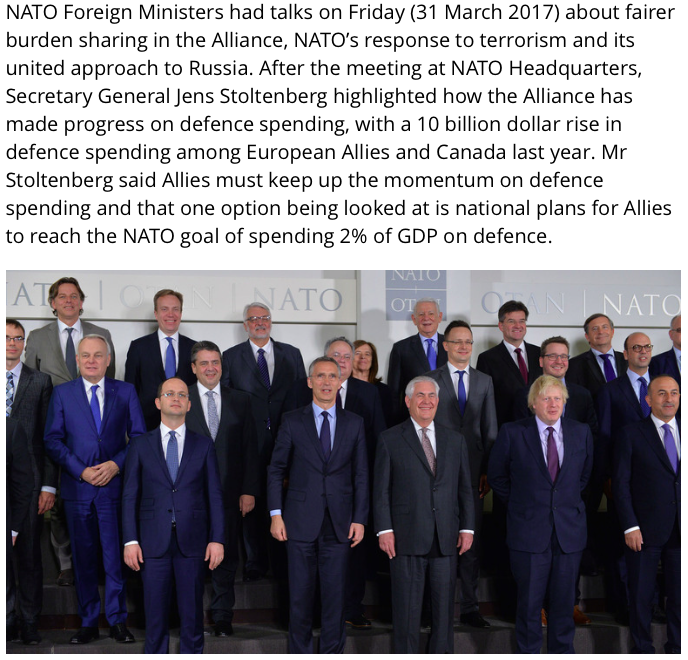 NATO-mødet i Bruxelles 31. marts 2017