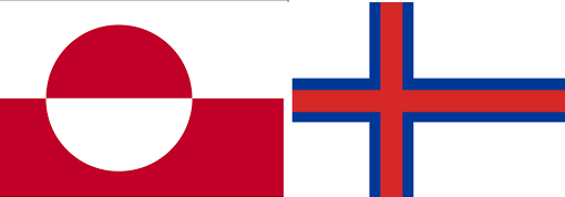 Grønland Færøerne flag