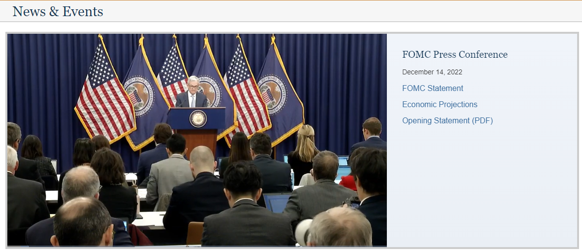 Powell pressconf 14 Dec 22