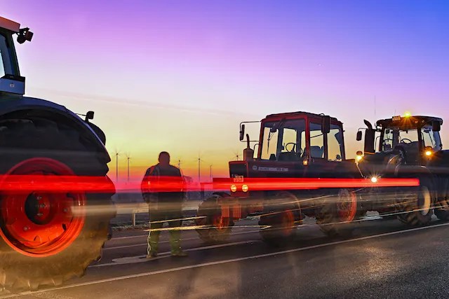 Bondeprotester i Berlin